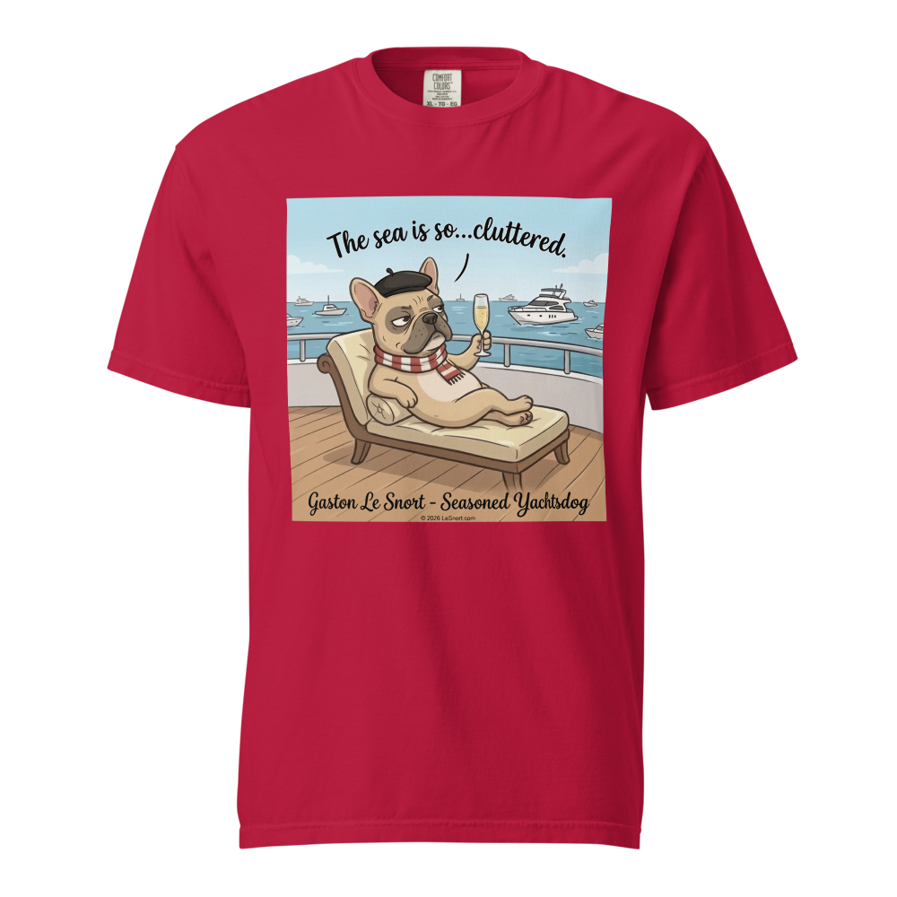 Lesnort - Gaston Le Snort – Seasoned Yachtsdog T‑Shirt