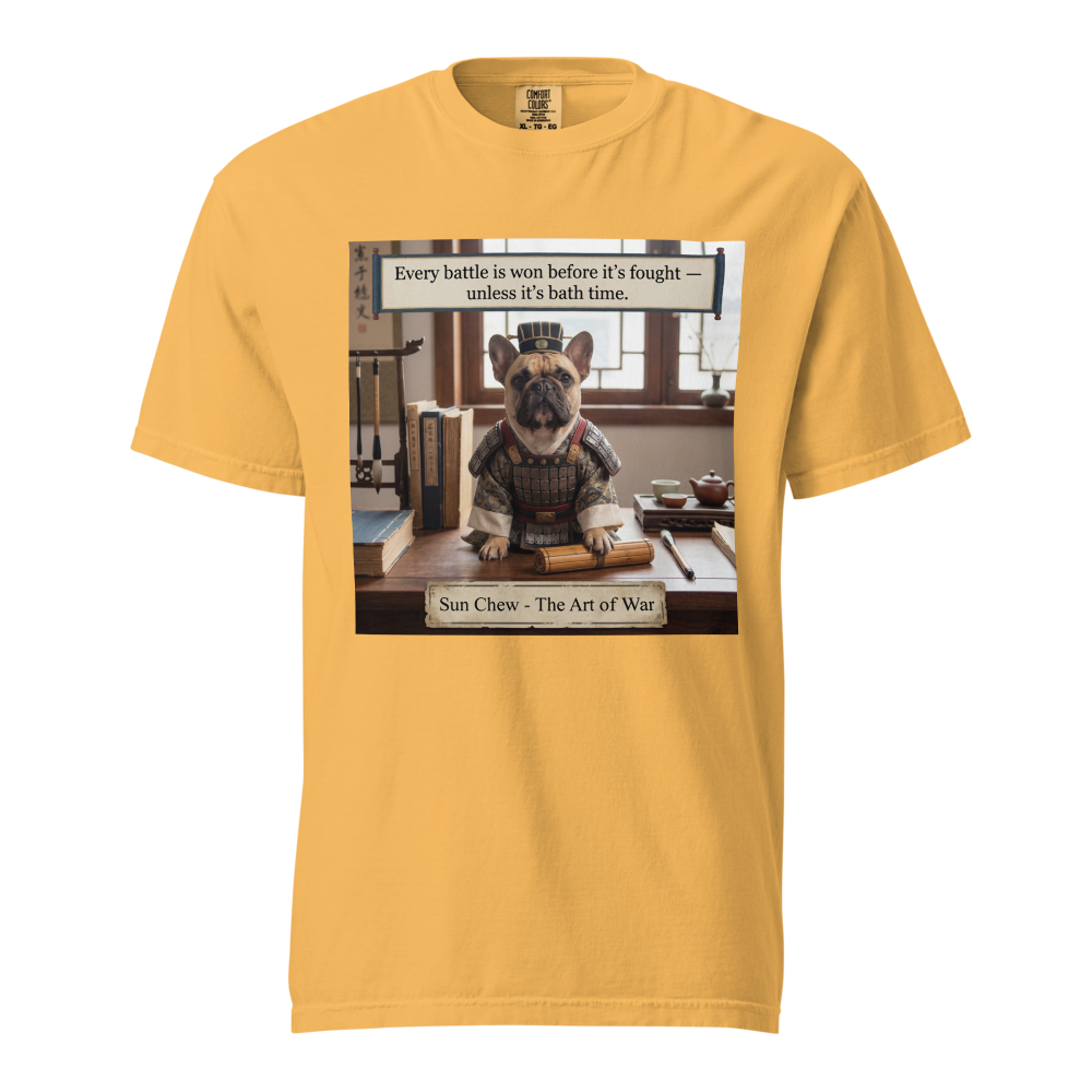Lesnort - The Art of War "Bath Time" French Bulldog Graphic Tee