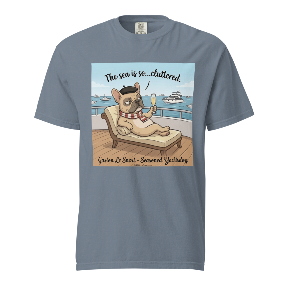 Lesnort - Gaston Le Snort – Seasoned Yachtsdog T‑Shirt