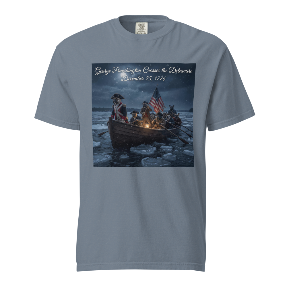 Lesnort - "George Pawshington" Historical Parody Frenchie Tee