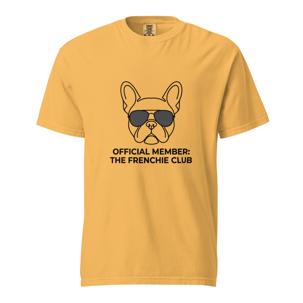 Lesnort - "Official Member: The Frenchie Club" Aviator Graphic Tee