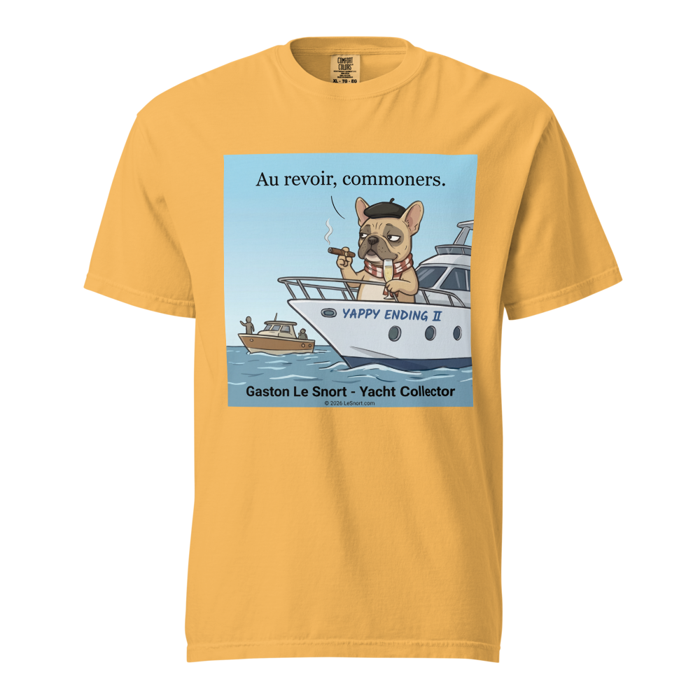 Lesnort - Gaston Le Snort - "Au Revoir, Commoners" Yacht T-Shirt