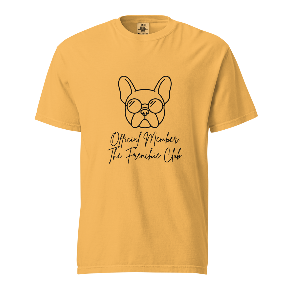 Lesnort - The Frenchie Club T-Shirt | Minimalist Dog in Glasses