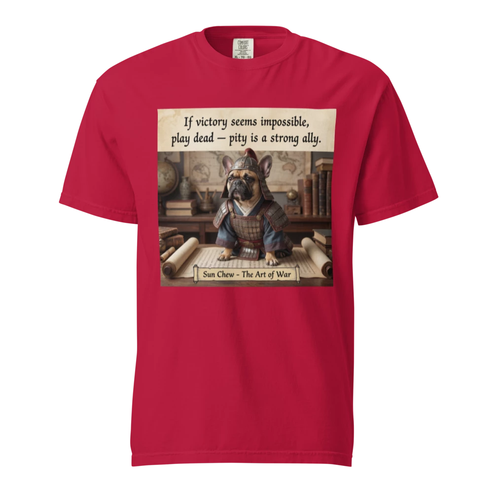 Lesnort - The Art of War "Pity is an Ally" French Bulldog Graphic Tee