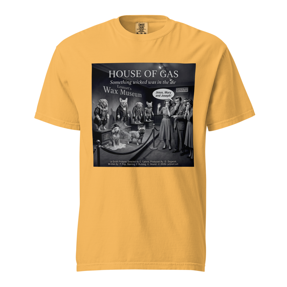 "House of Gas" Funny French Bulldog Graphic Tshirt