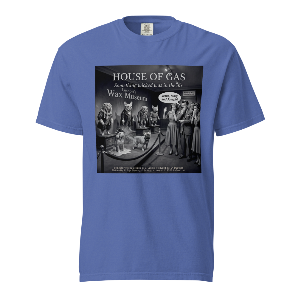 "House of Gas" Funny French Bulldog Graphic Tshirt