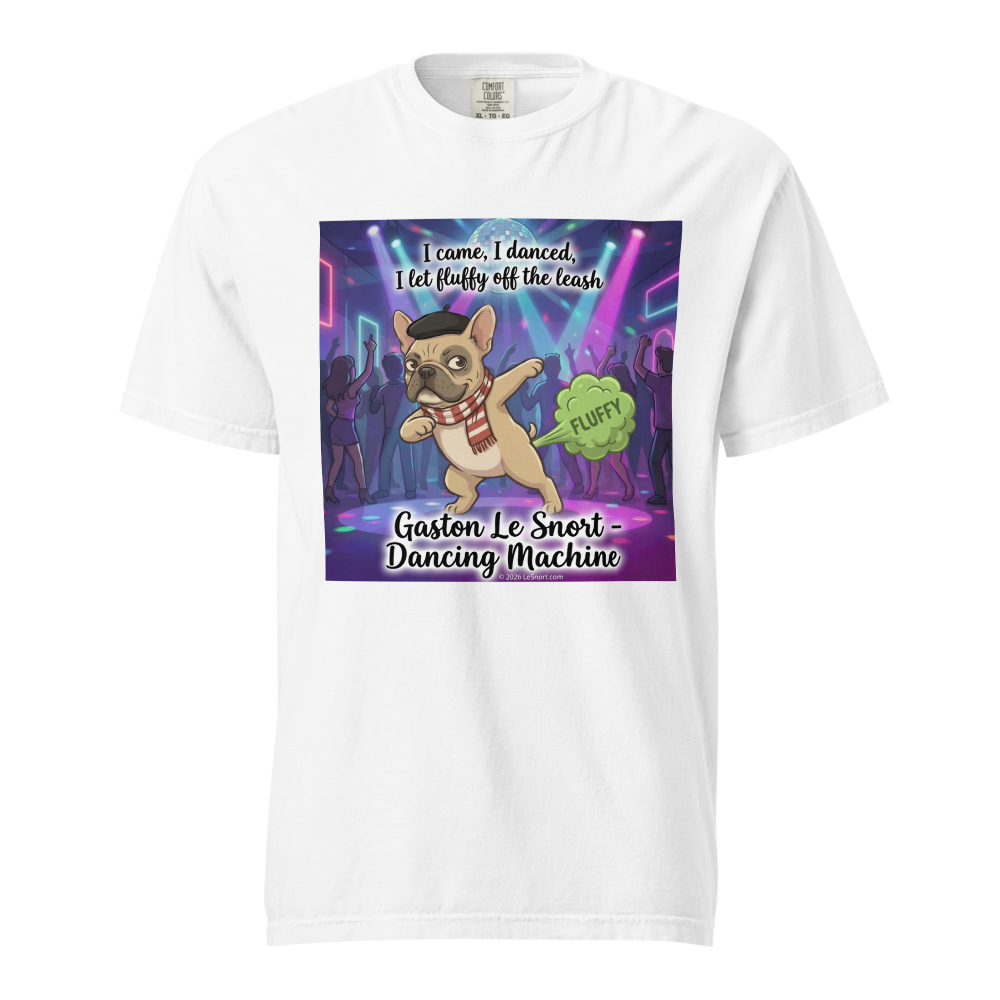 Lesnort - Gaston Le Snort - Dancing Machine" Frenchie Party Tee