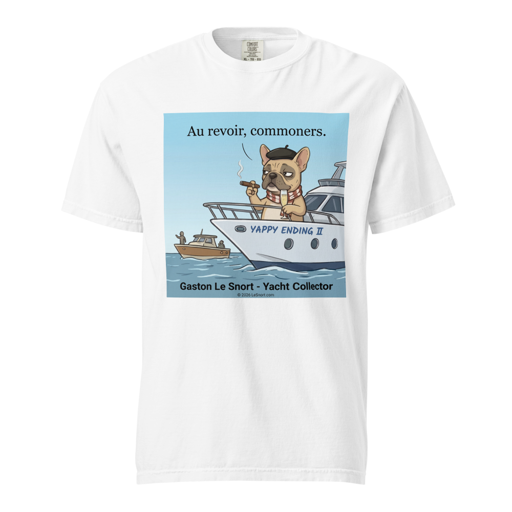 Lesnort - Gaston Le Snort - "Au Revoir, Commoners" Yacht T-Shirt