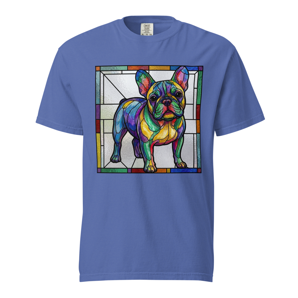 Lesnort - Luminous Stained Glass French Bulldog Graphic Tee