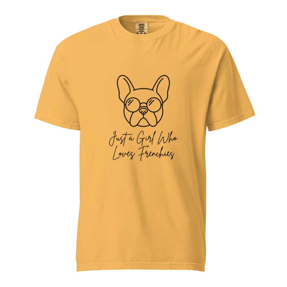 Lesnort - "Just a Girl Who Loves Frenchies" Line Art Tee