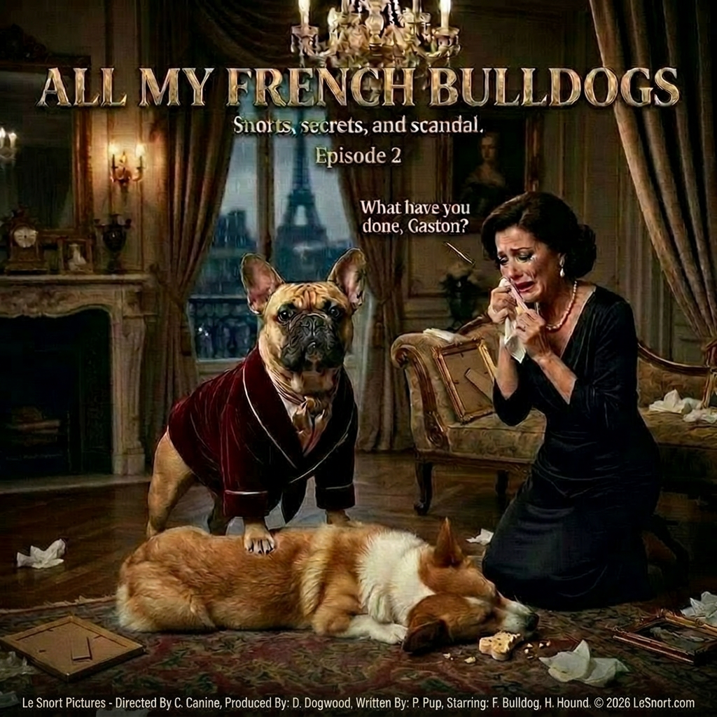 Lesnort - Episode 2 - "All My French Bulldogs" Dramatic Dog Parody Tshirt