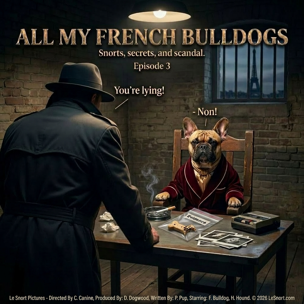 Lesnort - Episode 3 - "All My French Bulldogs" Interrogation Scene Parody Tshirt