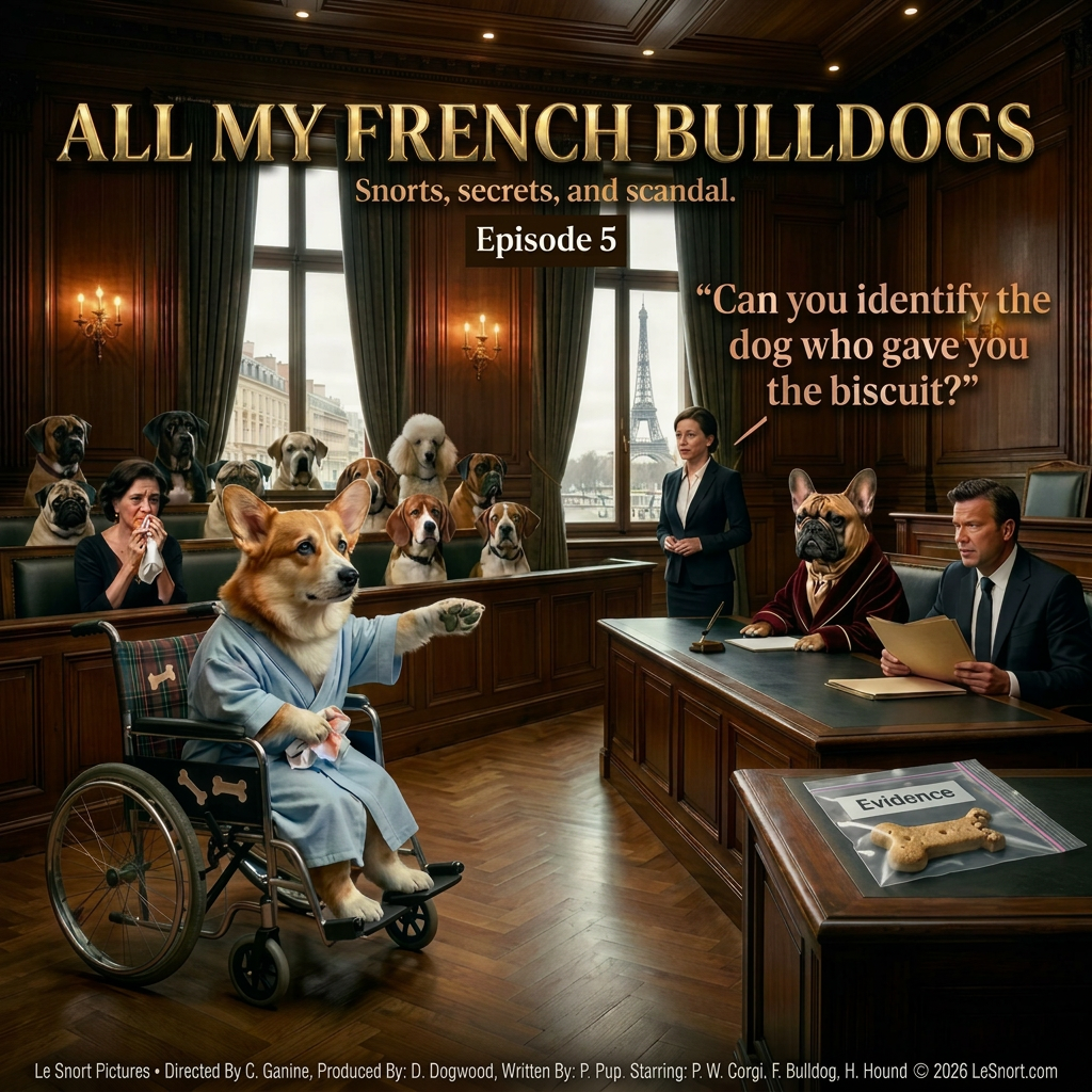 Lesnort - Episode 5 - "All My French Bulldogs" Courtroom Drama Parody Tshirt