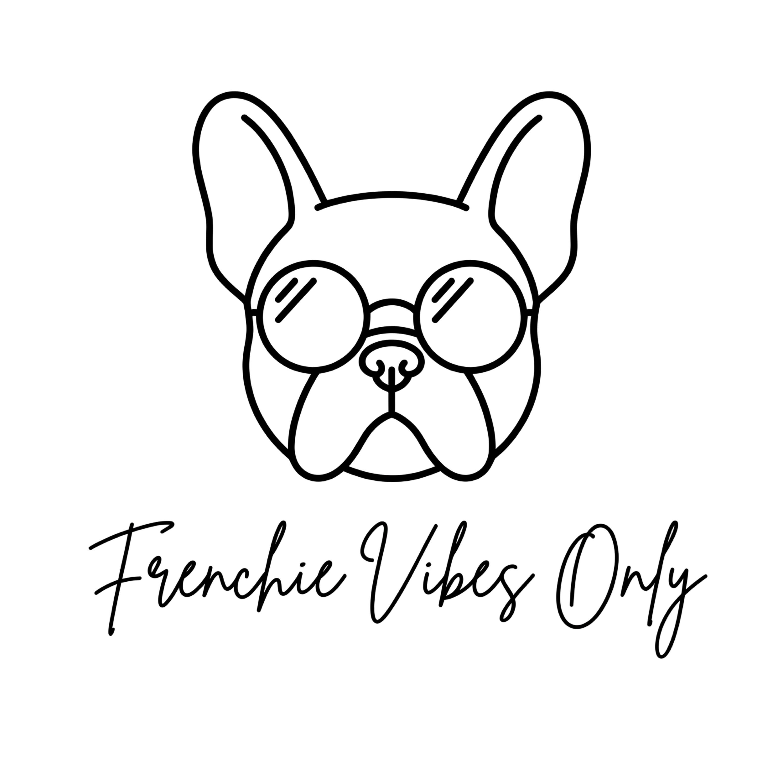 Lesnort - "Frenchie Vibes Only" Retro Glasses Graphic Tee