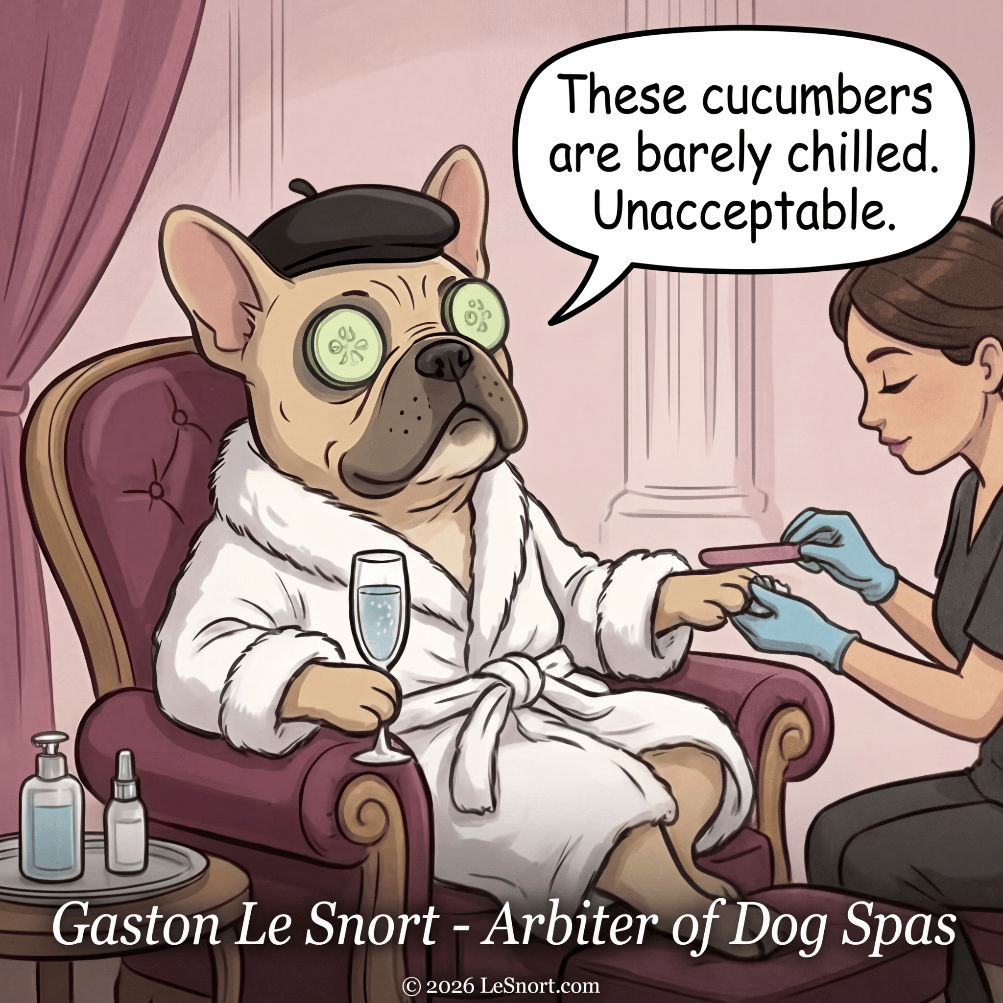 Lesnort - Gaston Le Snort – Arbiter of Dog Spas Tee