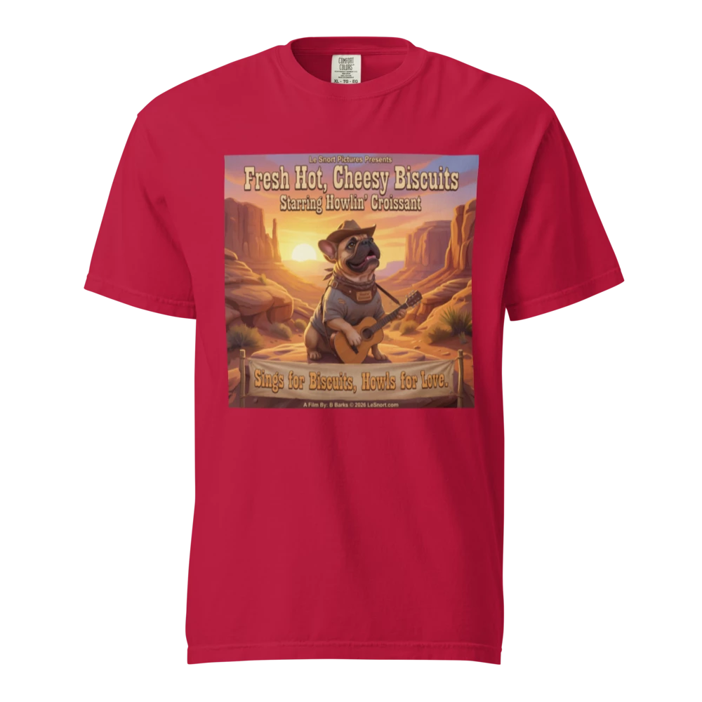 Lesnort - Fresh Hot, Cheesy Biscuits – Starring Howlin’ Croissant Tee