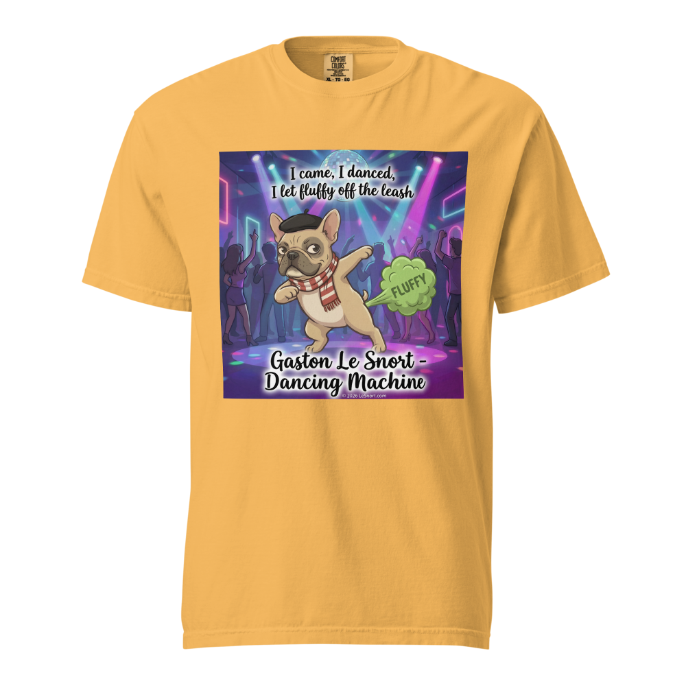 Lesnort - Gaston Le Snort - Dancing Machine" Frenchie Party Tee