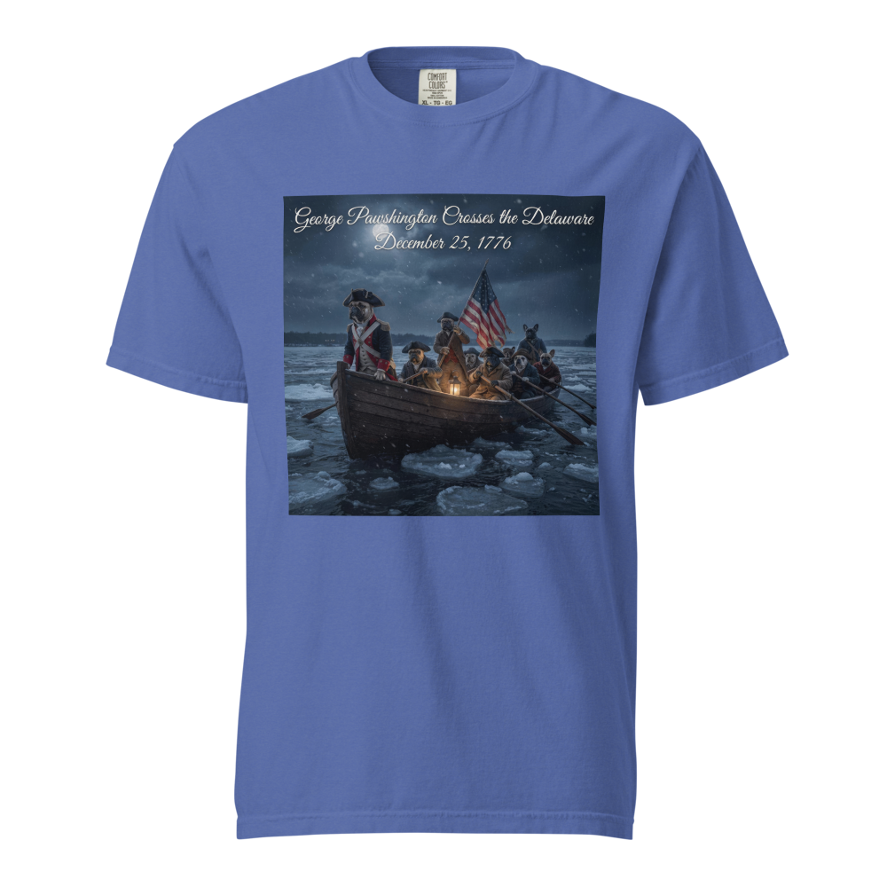 Lesnort - "George Pawshington" Historical Parody Frenchie Tee