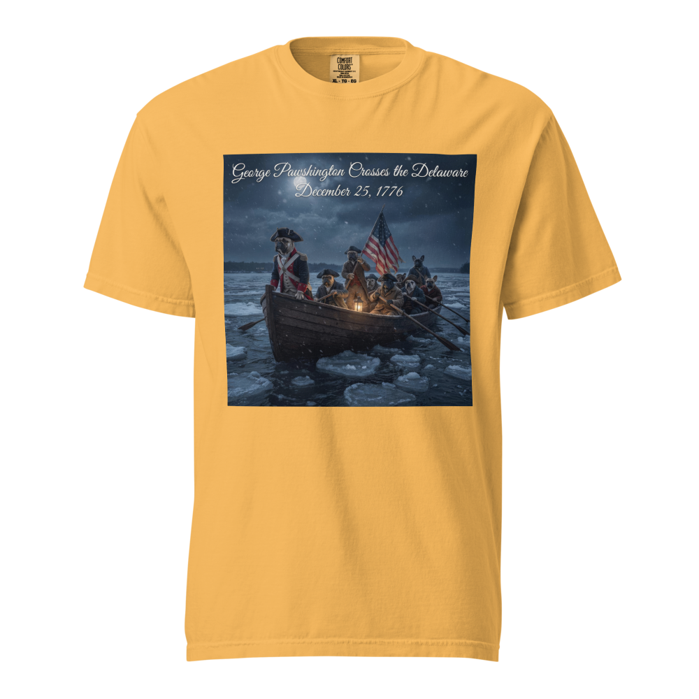Lesnort - "George Pawshington" Historical Parody Frenchie Tee