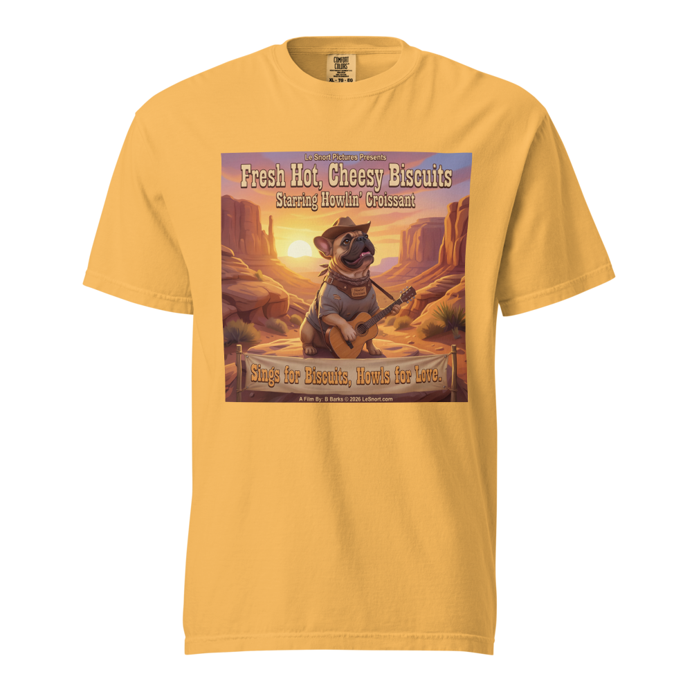 Lesnort - Fresh Hot, Cheesy Biscuits – Starring Howlin’ Croissant Tee