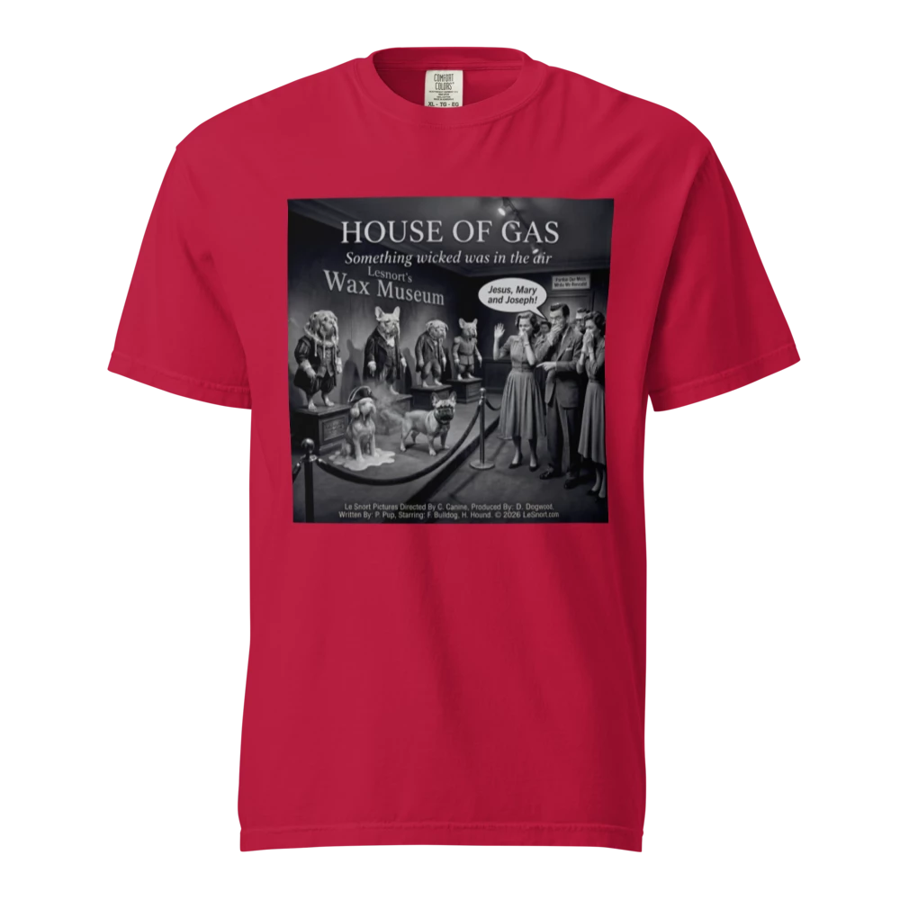 "House of Gas" Funny French Bulldog Graphic Tshirt