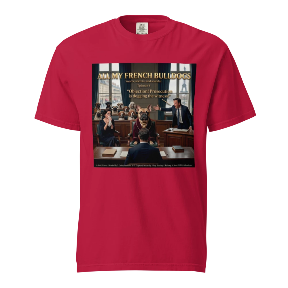 Lesnort - Episode 4 - "All My French Bulldogs" Funny Courtroom Parody Tshirt