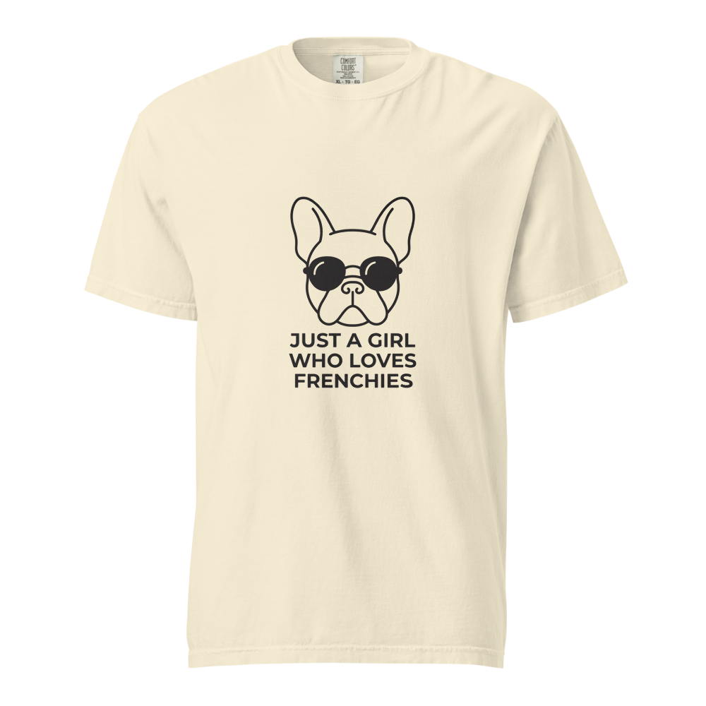 Lesnort - "Just a Girl Who Loves Frenchies" Bold Graphic Tee