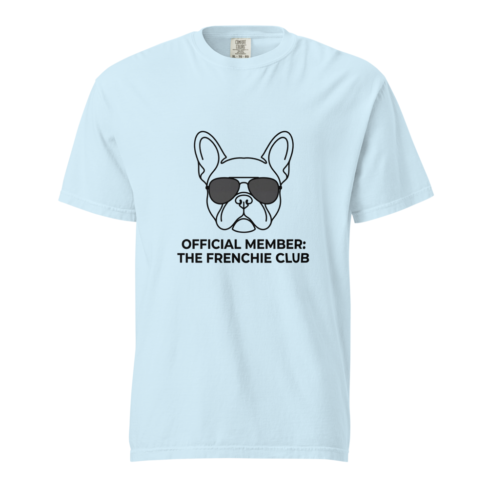 Lesnort - "Official Member: The Frenchie Club" Aviator Graphic Tee