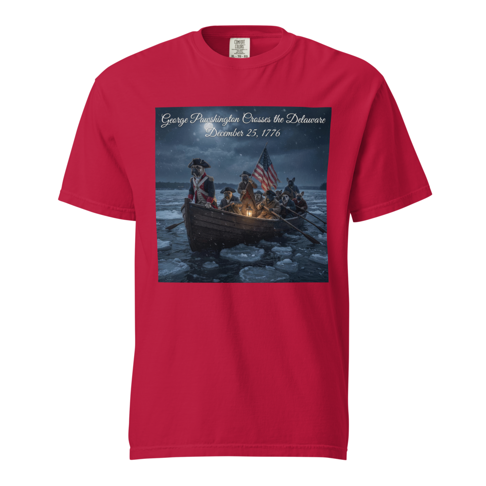 Lesnort - "George Pawshington" Historical Parody Frenchie Tee