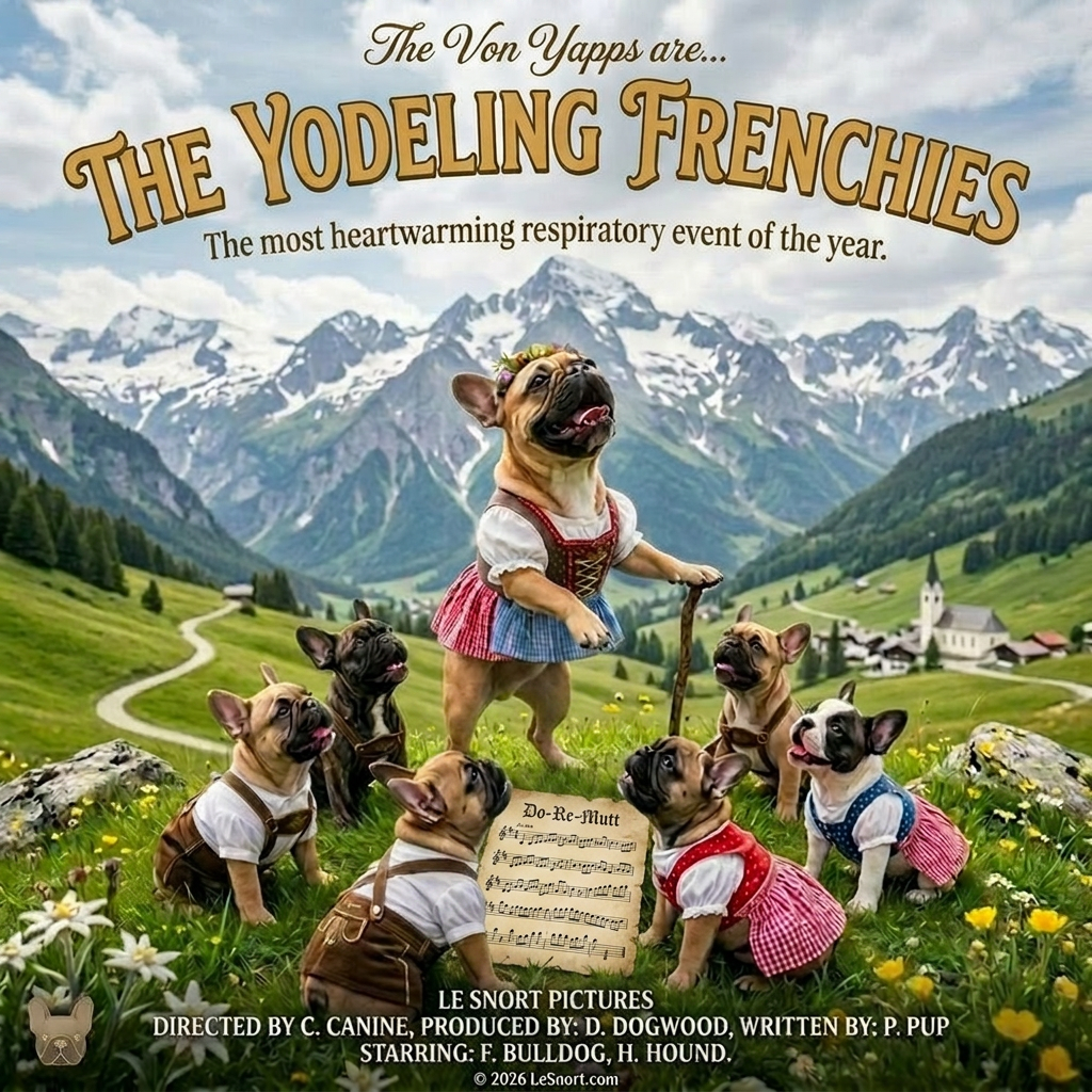 Lesnort - "The Yodeling Frenchies" Funny Musical Parody Graphic Tshirt