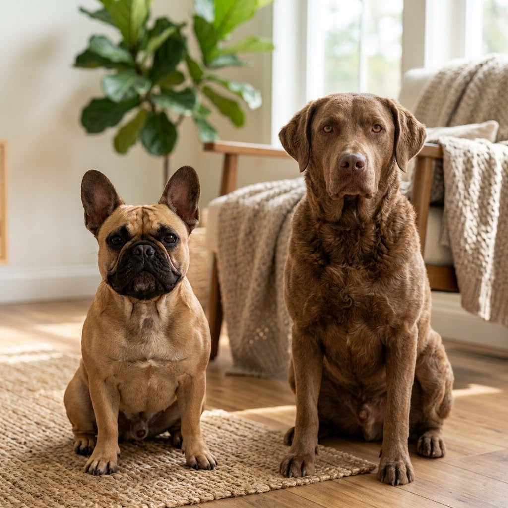 French Bulldog vs Chesapeake Bay Retriever: Energy & Trainability Compared