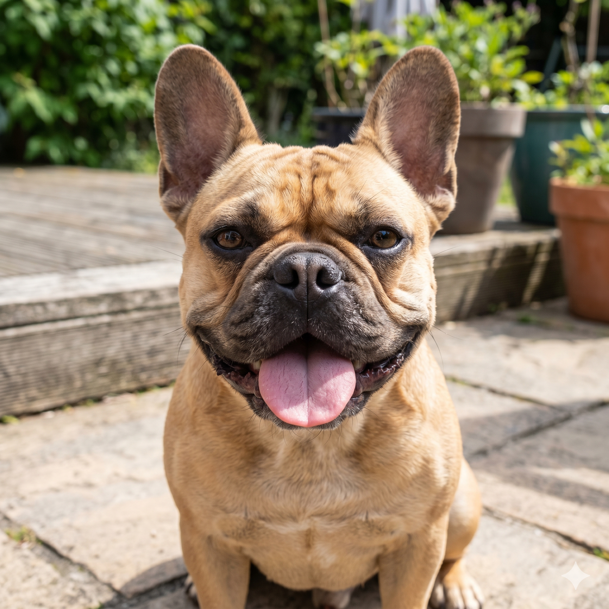 A high-resolution photograph of the fawn French Bulldog.