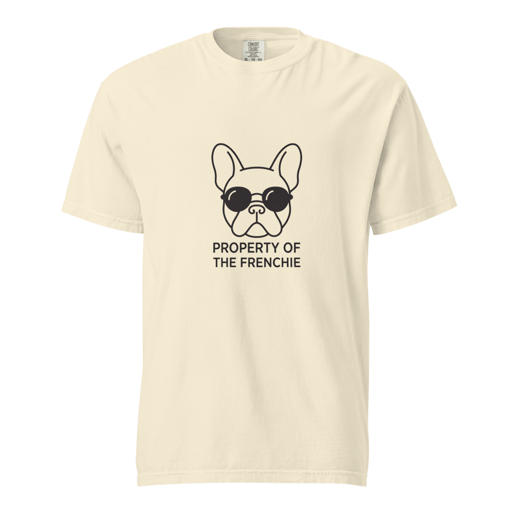 Lesnort - "Property of the Frenchie" Retro Glasses Graphic Tee
