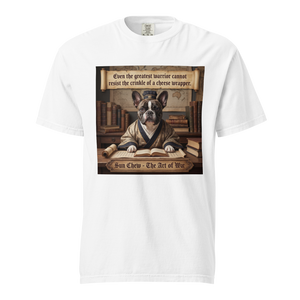 Lesnort - "Sun Chew - The Cheese Wrapper" Funny Frenchie Parody Tee