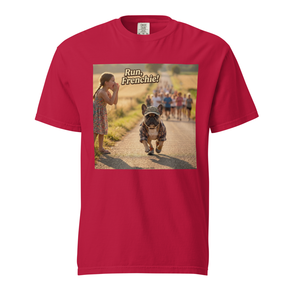 Lesnort - "Run, Frenchie" Retro Parody Graphic Tee