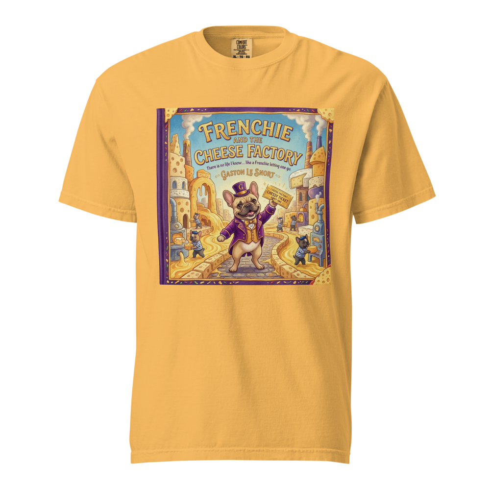 Lesnort - "Frenchie and the Cheese Factory" Funny Parody Graphic Tee