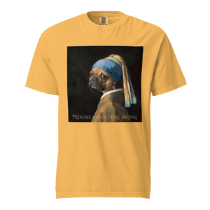 Lesnort - "Frenchie With A Pearl Earring" Classic Art Parody Graphic Tee