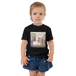 Lesnort - "A Child Could Do Better" Funny Museum Dog Toddler Tshirt