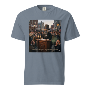 Lesnort - "Character is Like Gas" Funny Dog Quote T-Shirt