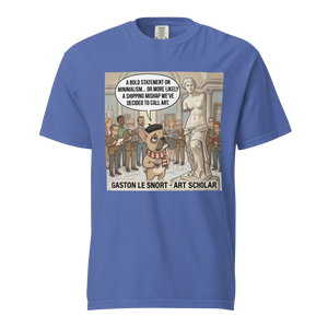 Lesnort - Gaston Le Snort – Art Scholar - Snobby French Bulldog Museum T-Shirt