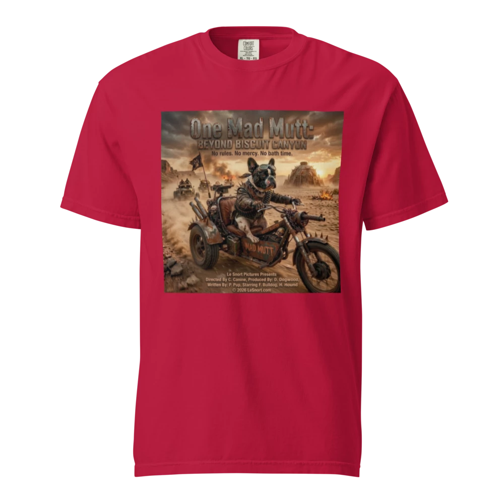 Lesnort - "One Mad Mutt" Post-Apocalyptic Movie Parody Tshirt