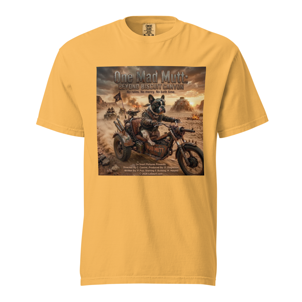 Lesnort - "One Mad Mutt" Post-Apocalyptic Movie Parody Tshirt