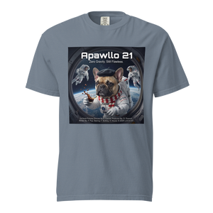 Lesnort - "Apawllo 21" Astronaut Parody Frenchie Tee