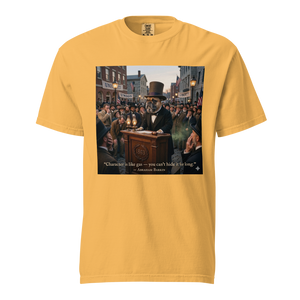 Lesnort - "Character is Like Gas" Funny Dog Quote T-Shirt
