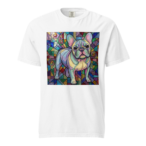 Lesnort - Dreamscape Stained Glass French Bulldog T-Shirt