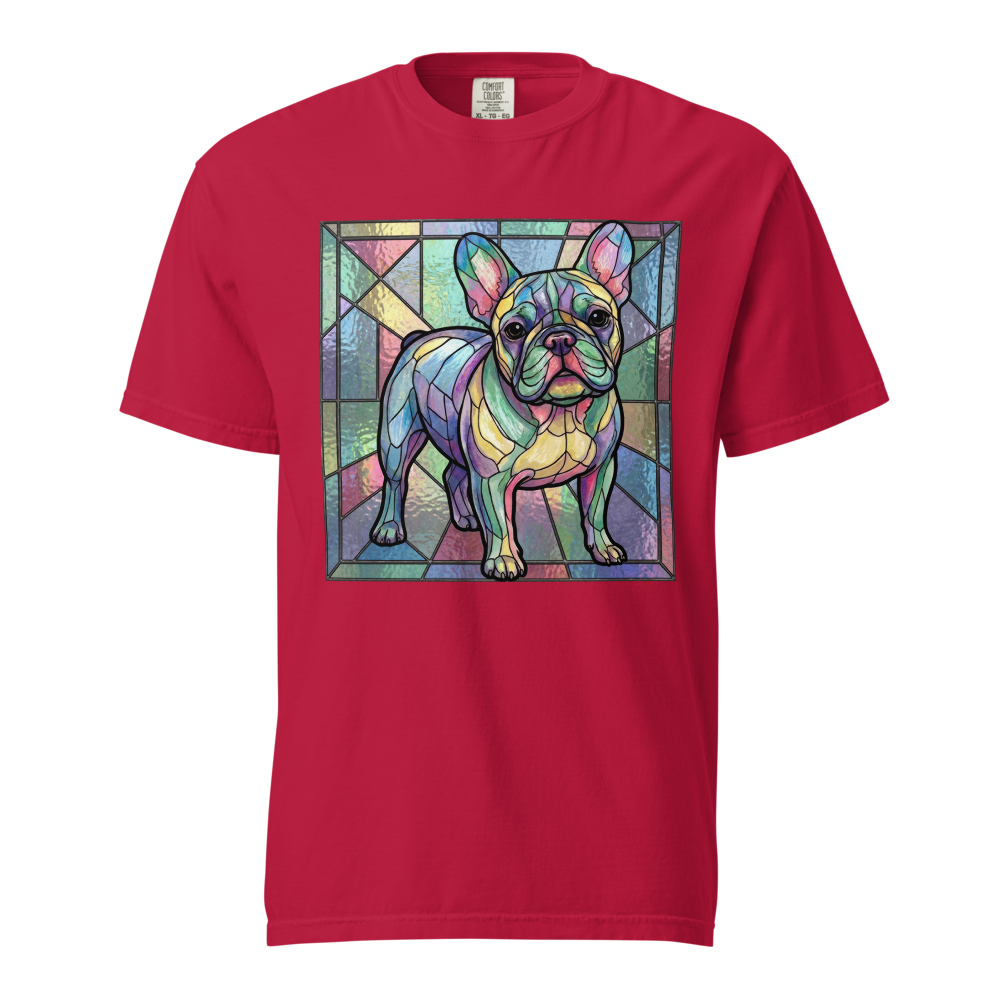 Lesnort - Pastel Prism Stained Glass French Bulldog Tee