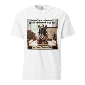 Lesnort - The Art of War "Dropped Cheese" French Bulldog Graphic Tee