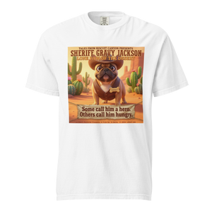 Lesnort - Sheriff Gravy Jackson – Lone Paw of the Desert Funny Dog T‑Shirt