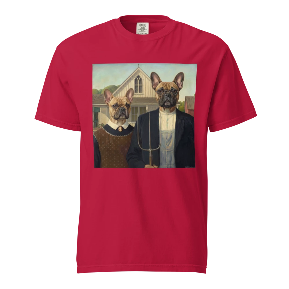 Lesnort - "American Frenchie" Classic Art Parody Graphic Tee