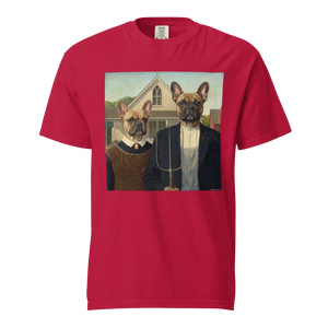 Lesnort - "American Frenchie" Classic Art Parody Graphic Tee